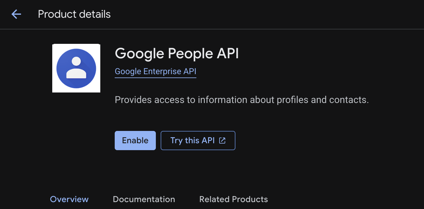 Enable People API