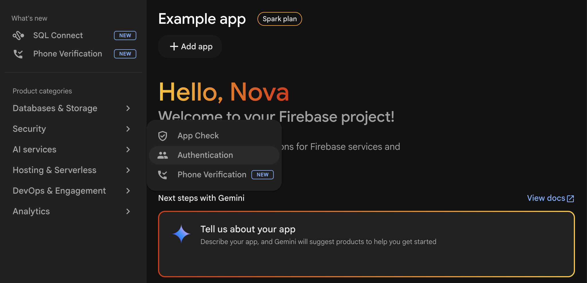 Navigate to Authentication